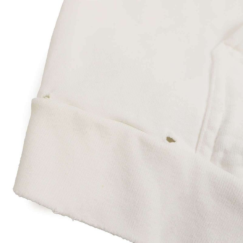 Balenciaga No Comment Pullover Damaged Hoodie 675003 Tlvg4 White 1