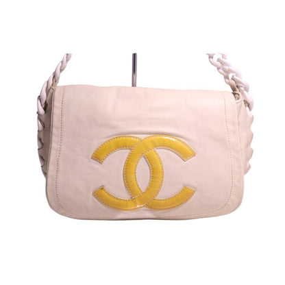 Chanel Jumbo CC Logo Lambskin Shoulder Bag