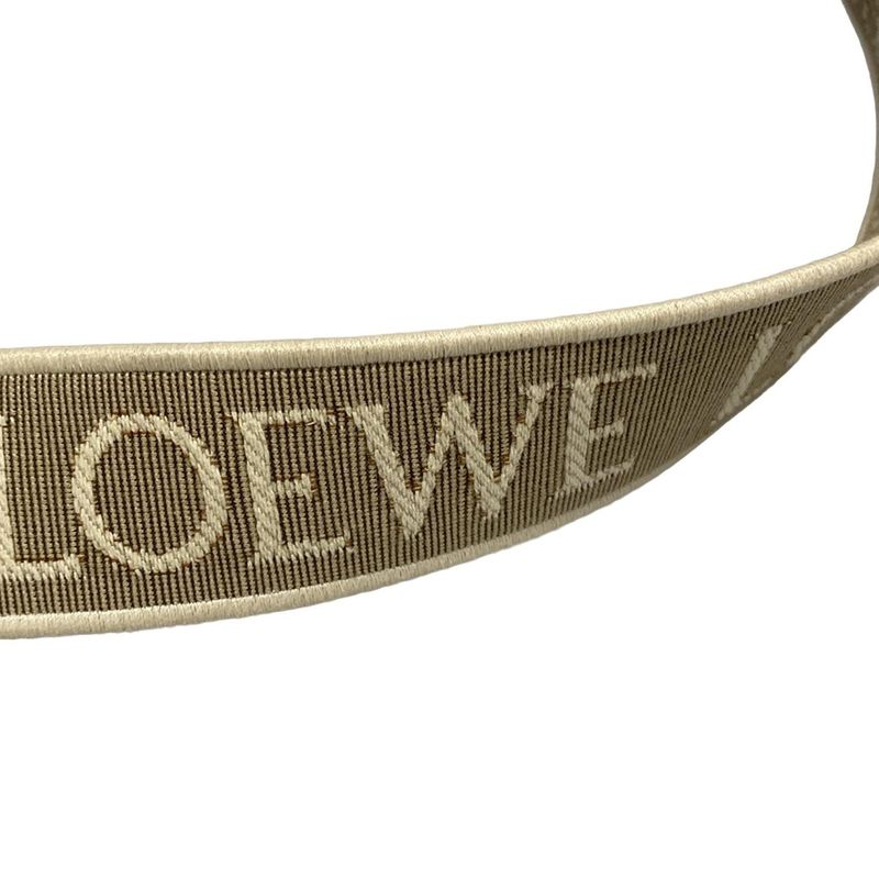 Loewe Shoulder Bag Gate Dual Bag Mini Brown Jacquard Strap Detachable