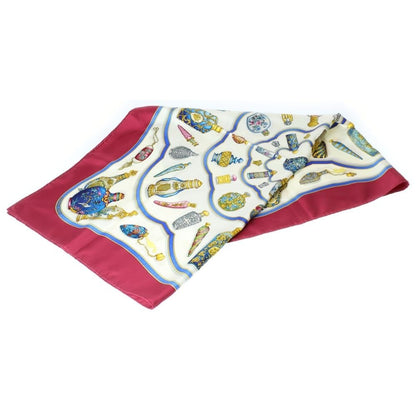 Hermes Carre 90 Qu Importe le Flacon Silk Scarf Wine Red Ivory