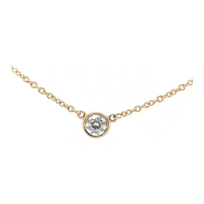 Tiffany & Co By The Yard Diamond Necklace 18K Yellow