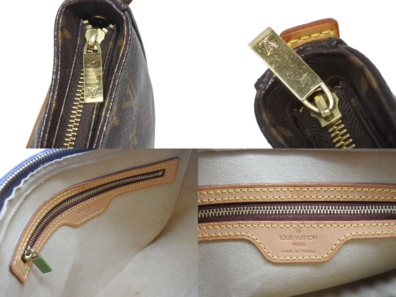 Louis Vuitton Looping MM Bag Monogram Leather Brown Gold — view 7