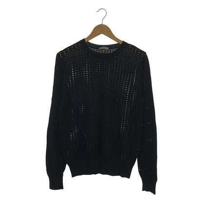 Bottega Veneta - Silk 100% Silk Crewneck Knit Pullover - 48 - Black - Mens