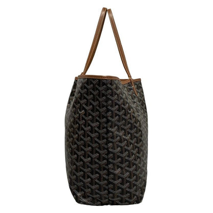 Goyard Tote Bag Saint Louis PM Black×brown Leather