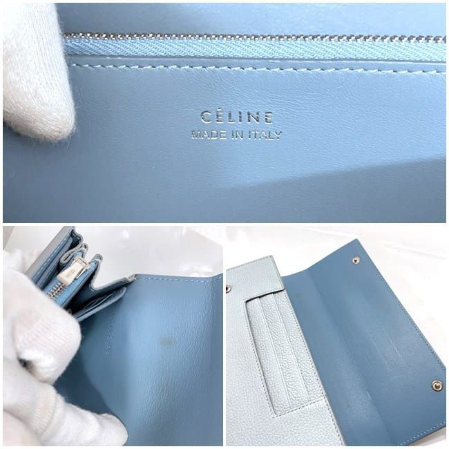 Celine Bifold Long Wallet Large Flap Multifunction