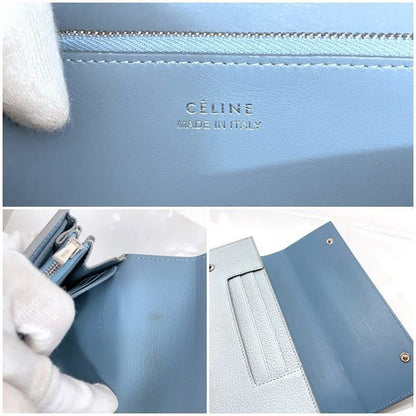 Celine Bifold Long Wallet Large Flap Multifunction