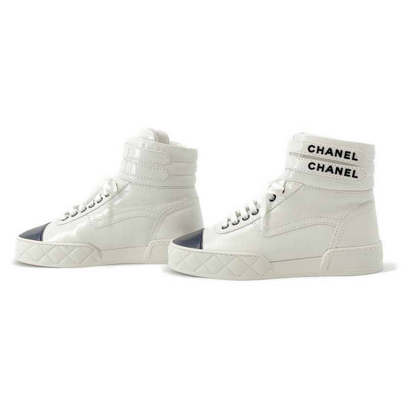 Chanel Sneakers CC Logo 36 Shoes White White Black