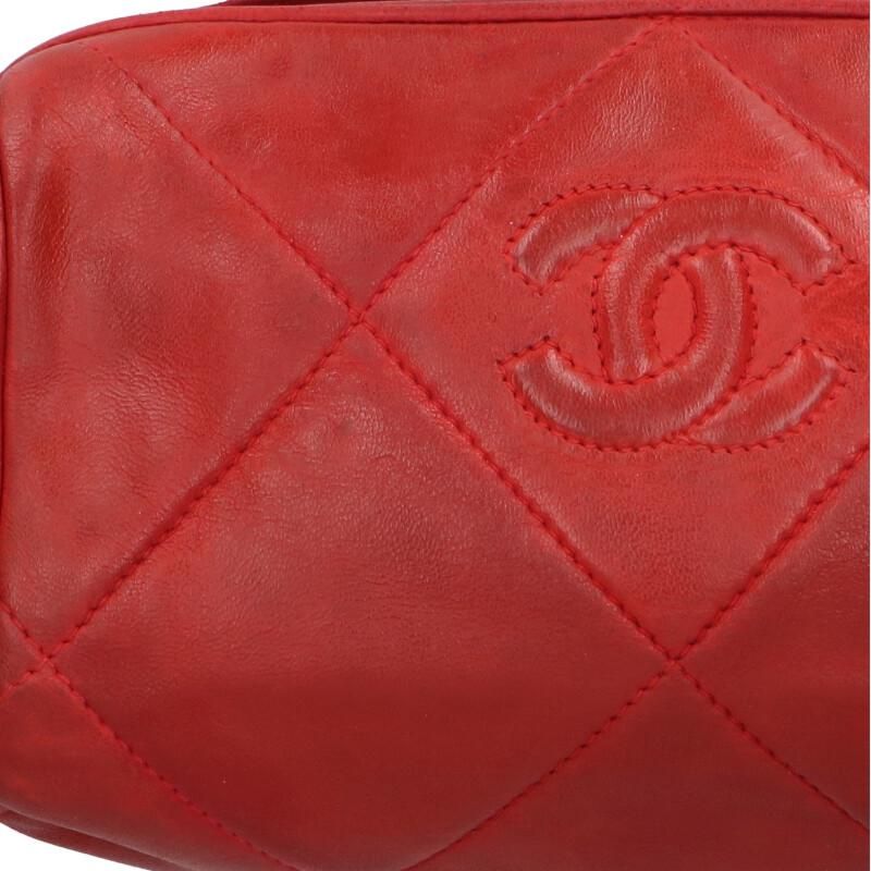 Chanel Vintage Tassel Fringe Lamb Skin Chain Shoulder Bag Women