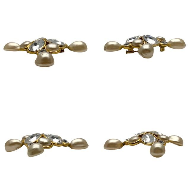 Chanel Brooch Ladies 26 Accessories Rare Clear Formal Chanel GP Faux Pearl