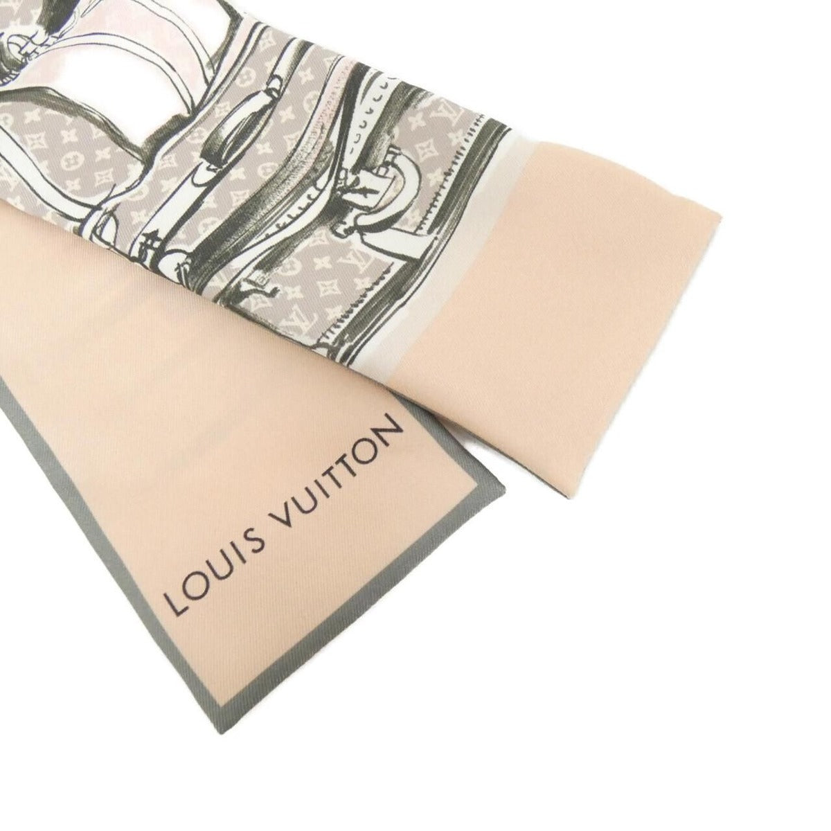 Louis Vuitton Bandeau Trunk Scarf Rose Poudre — view 2