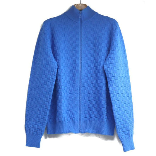 Louis Vuitton Damier Cardigan Blue Rm231q VOR Hjn41w Ca36929 S Men's Preowned