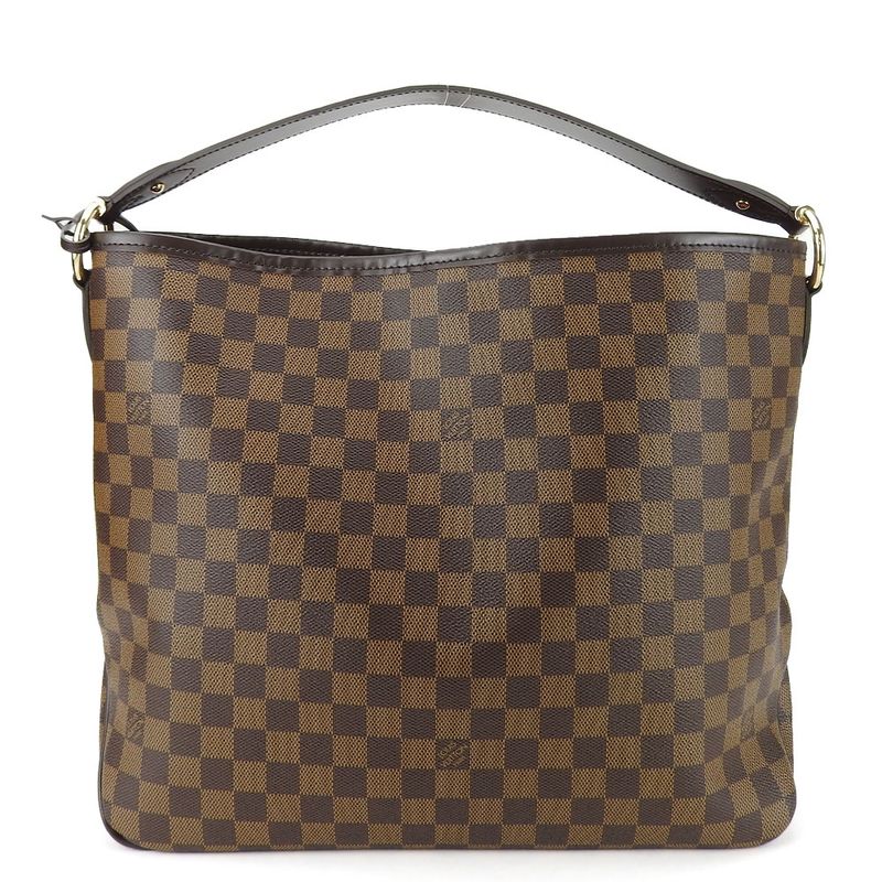 Louis Vuitton Shoulder Bag Delightful PM N41459 Damier Ebène Brown Gold