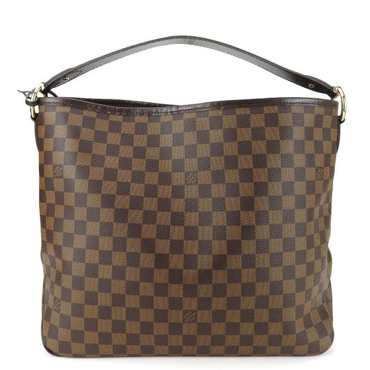Louis Vuitton Shoulder Bag Delightful PM N41459 Damier Ebène Brown Gold