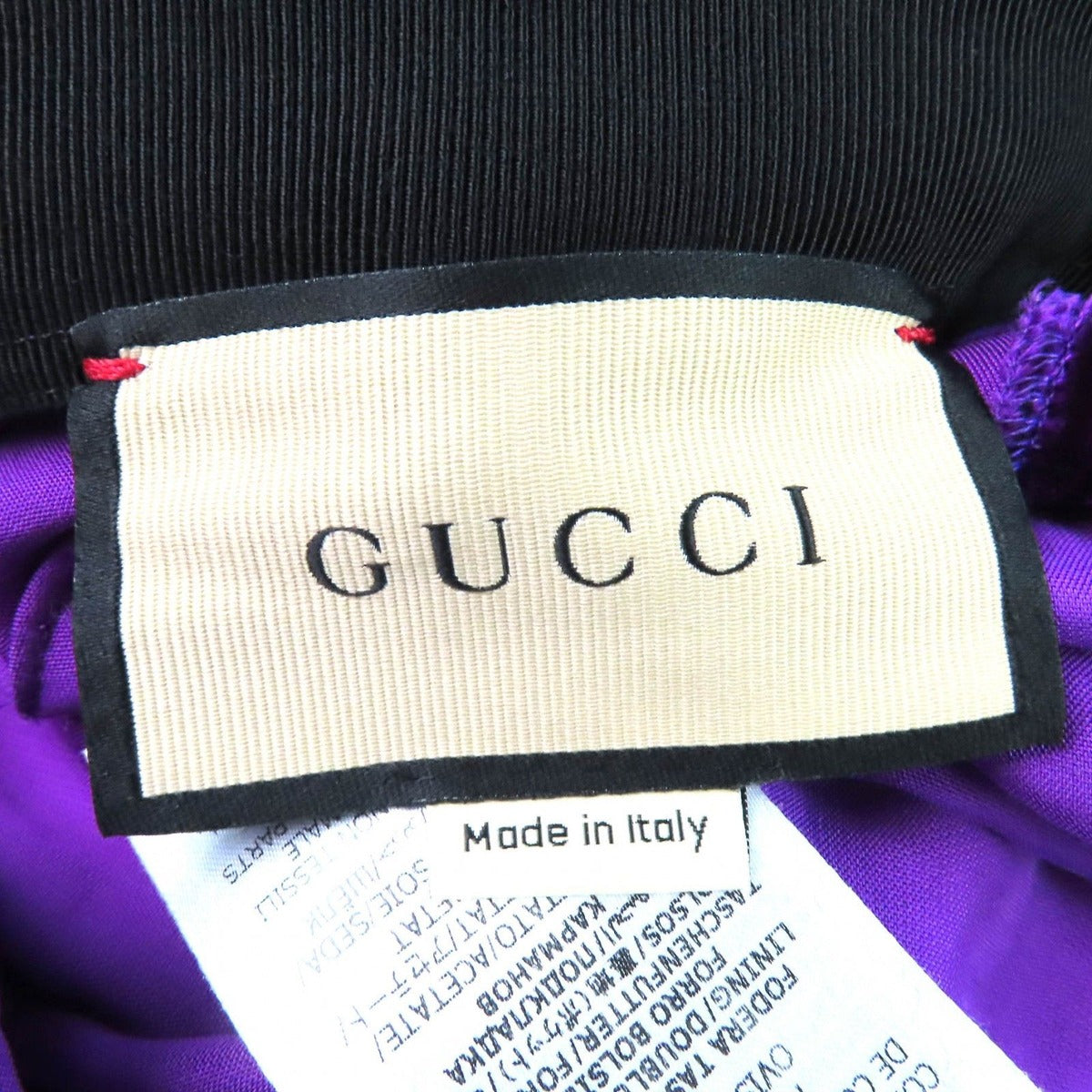 Gucci Bit Leather Belt Hem Shirt Ring Velour Long Pants Purple 36 — view 9
