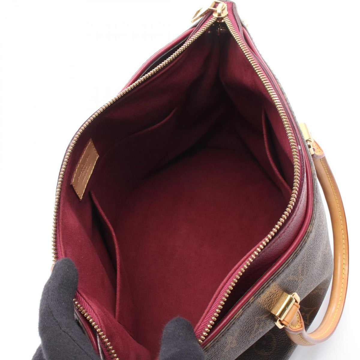 Louis Vuitton Handbag Pallas Aurore Canvas Leather — view 3