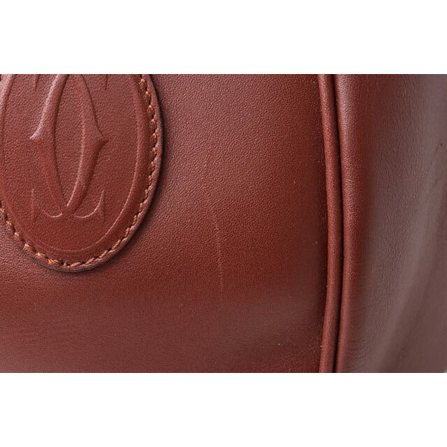 Cartier Shoulder Bag Must Line Vintage Drawstring Crossbody Leather — view 3