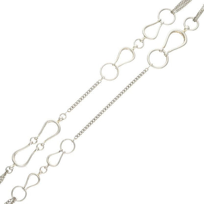 Hermes Horsebit Silver Necklace Men's