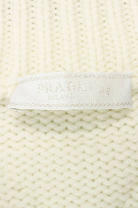 Prada Umb701 V-neck Low Gauge Cashmere Knit Men's 48