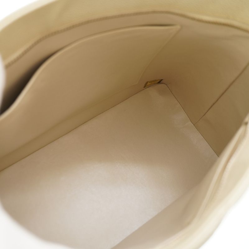 Chanel Reprint Tote Caviar Skin Ivory Grey Gold Hardware Tote Bag 0088chanel