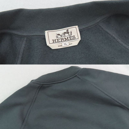 Hermes Teddy Blouson Jacket Patch Clothes Cell H557850ha XL Gray