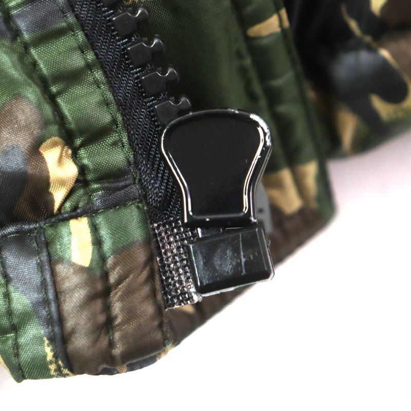 Celine 2w4300610 Logo Print Camouflage Padded Zip-up Jacket Green Brown Multi