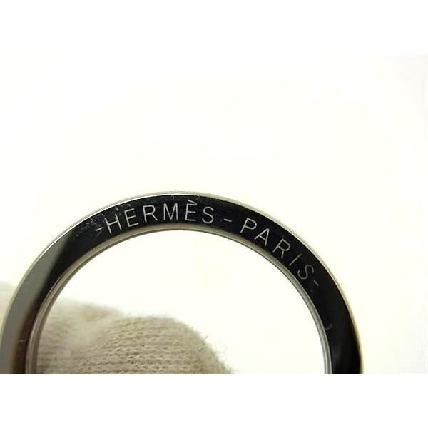 Hermes Key Holder Charm Carmen Unodos Blue Purple Leather — view 2