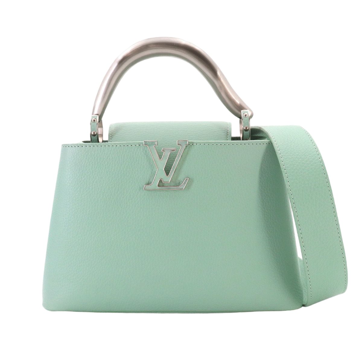 Louis Vuitton Capucines BB 2-Way Bag Taurillon Leather Light Green