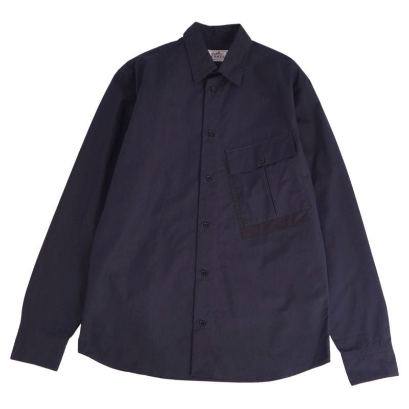 Hermes Shirt Long Sleeve Cotton Top