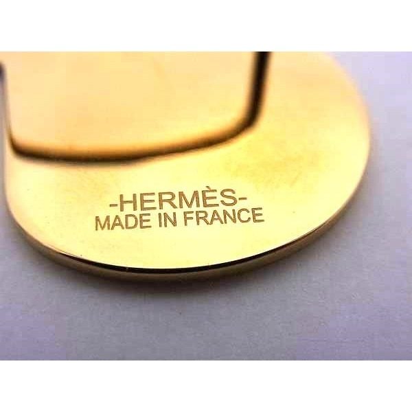 Hermes a Cheval Scarf Ring Closure Gold Black — view 3