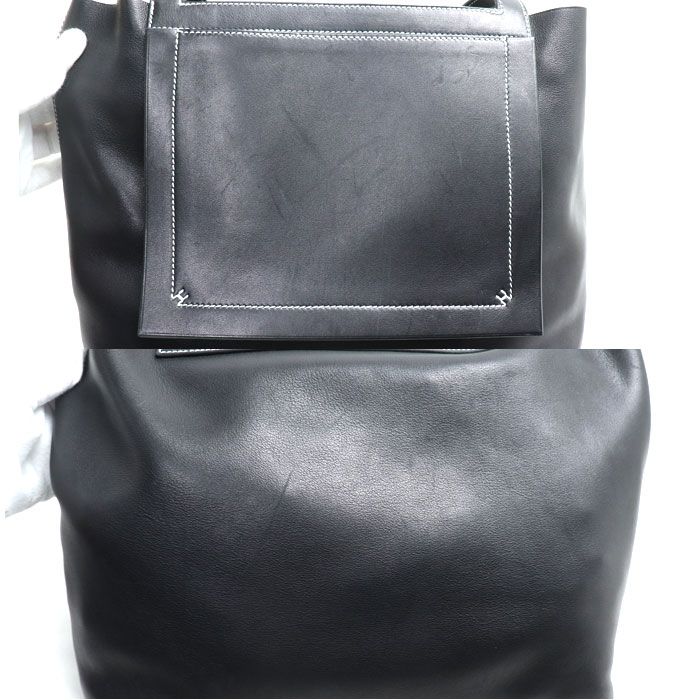 Hermes Cabas Serie 31 Tote Bag Black Ladies Pre-owned Stamped B