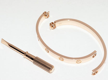Cartier Bracelet Bangle 18K Pink Gold Love Bracelet