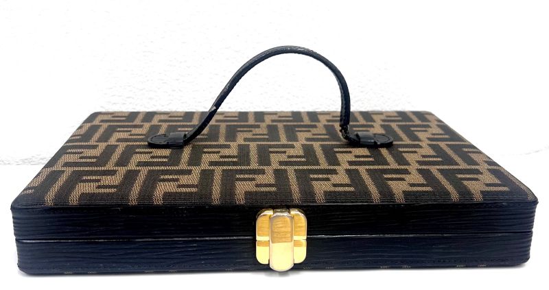 Fendi Handbag Logo Zucca Pattern Clutch Bag 70ka700