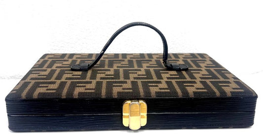 Fendi Handbag Logo Zucca Pattern Clutch Bag 70ka700