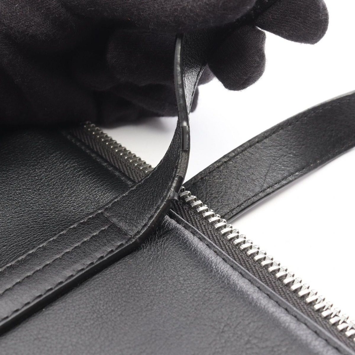 Loewe Business Anagram Black Leather Briefcase — view 11