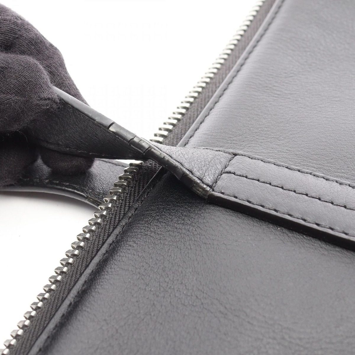 Loewe Business Anagram Black Leather Briefcase — view 14