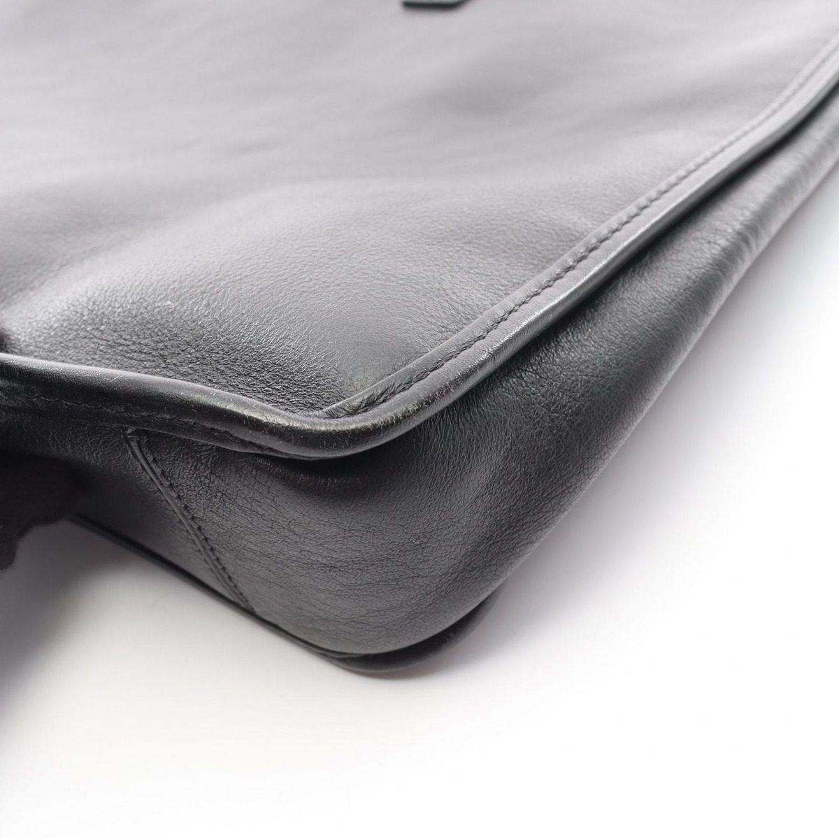 Loewe Business Anagram Black Leather Briefcase — view 9