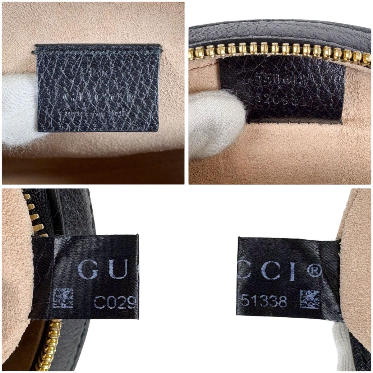 Gucci Round Shape Mini Chain Shoulder Bag Ophidia Black Sherry Line — view 10