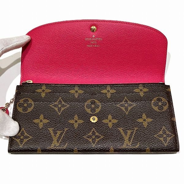 Louis Vuitton Monogram Portefeuille Emily Flower M64202 Long Wallet Bifold
