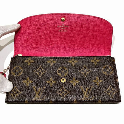 Louis Vuitton Monogram Portefeuille Emily Flower M64202 Long Wallet Bifold