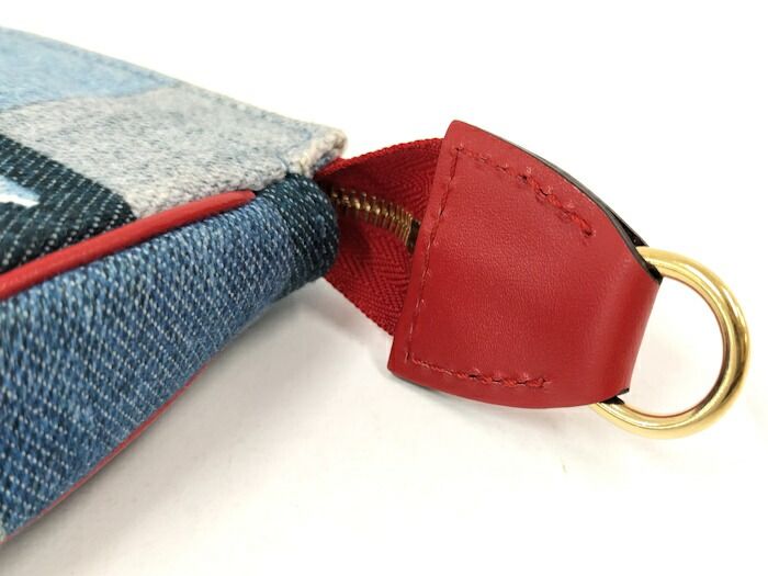 Louis Vuitton Micro Pochette Accessoire Pouch Monogram Denim Multicolor M68760