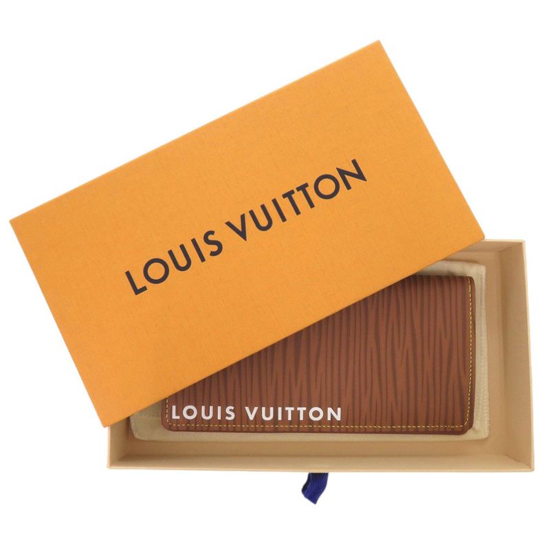 Louis Vuitton Portefeuille Blazer NM Epi M82631 Epi Leather Brown Long Wallet