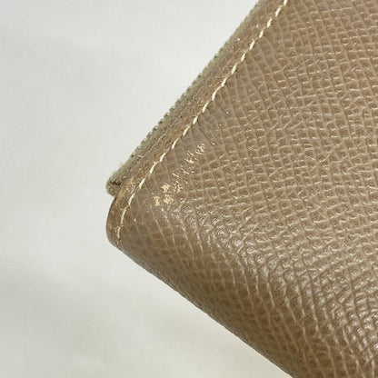 Hermes Long Wallet Azap Lock Silkine Vaux Epson Etoupe Silver Hardware Engraved