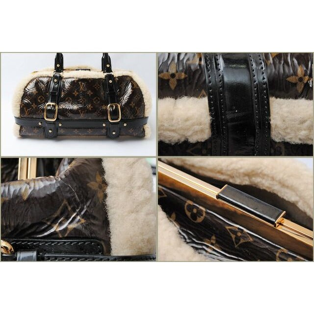 Louis Vuitton Brand Bag Handbag Monogram Shearling Storm — view 4