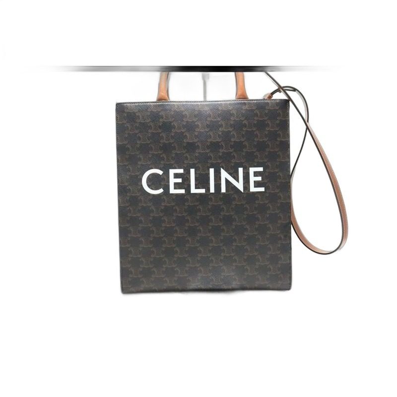 Celine Triomphe Vertical Cover Leather 2-Way Tote