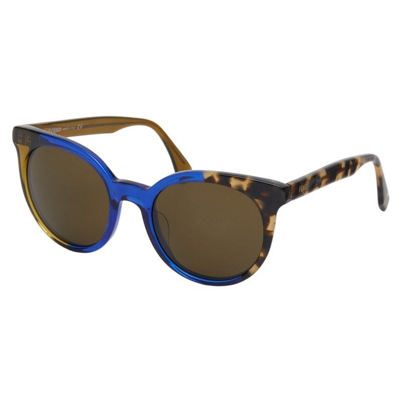 Fendi S Brown Blue Plastic