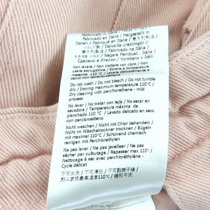 Fendi Baguette Anniversary Cotton Drill Denim Skirt Pink 38 — view 12