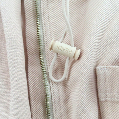 Fendi Baguette Anniversary Cotton Drill Denim Skirt Pink 38 — view 8