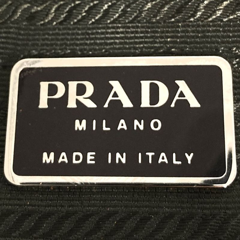 Prada Shoulder Bag Handbag Bag Leather Brown And Ivory Brown White Women Men