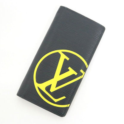 Louis Vuitton Portefeuille Brother Monogram Circle Epi Noir Black Jaune Wallet