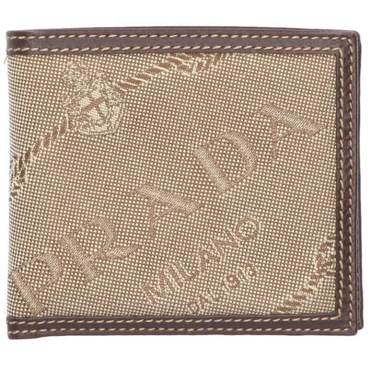 Prada 2m0738 Logo Jacquard Leather Bifold Wallet For Men